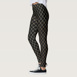 Elegantes Design der modernen Goldenen Zaun-Kette  Leggings