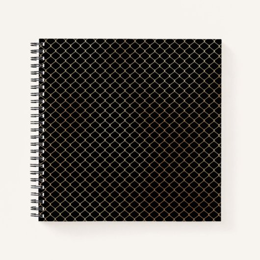 Elegantes Design der modernen Goldenen Zaun-Kette Notizblock (Vorderseite)