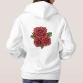 Elegantes Design der Rose Hoodie (Rückseite)