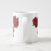 Elegantes Design der Rose Jumbo-Tasse (Rückseite)
