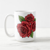 Elegantes Design der Rose Kaffeetasse (Links)