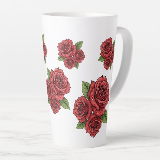 Elegantes Design der Rose Milchtasse (Rechte Ecke)