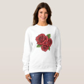 Elegantes Design der Rose Sweatshirt (Vorne ganz)