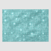 Elegantes Design des Blue Mosaic Metallic Glitzer