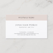 Elegantes Design Einfache Vorlage Beruflich Visitenkarte (Vorderseite)