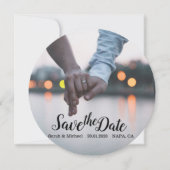Elegantes Design/Foto Save The Date (Vorderseite)