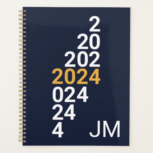 Elegantes Design für 2024 Planer (Vorderseite)