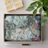 Elegantes Design für Abstrakte Oyster-Muschel Seidenpapier (Geschenk)