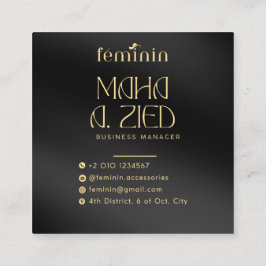 Elegantes Design für benutzerdefinierte Visitenkar Quadratische Visitenkarte