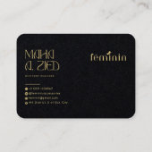 Elegantes Design für benutzerdefinierte Visitenkar Visitenkarte (Rückseite)