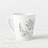 Elegantes Design für den weißen Blumenkranz Milchtasse (Linke Ecke)