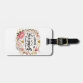 🌸 elegantes Design für die Liebe von Blumen Gepäckanhänger (Vorderseite horizontal)