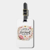 🌸 elegantes Design für die Liebe von Blumen Gepäckanhänger (Vorderseite vertikal)