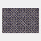 Elegantes Design für die Marine und Gold in der Na Geschenkpapier Set (Vorderseite 3)