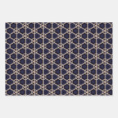 Elegantes Design für die Marine und Gold in der Na Geschenkpapier Set (Vorderseite 2)