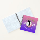 Elegantes Design für Frauen Golfer Notizblock (Innenseite)