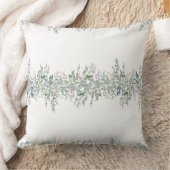 Elegantes Design für grüne Blätter Kissen (Decke)