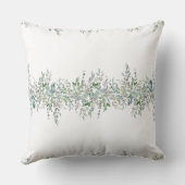 Elegantes Design für grüne Blätter Kissen (Rückseite)