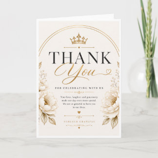 Elegantes Design für Hochzeits-Dankeskarten Dankeskarte