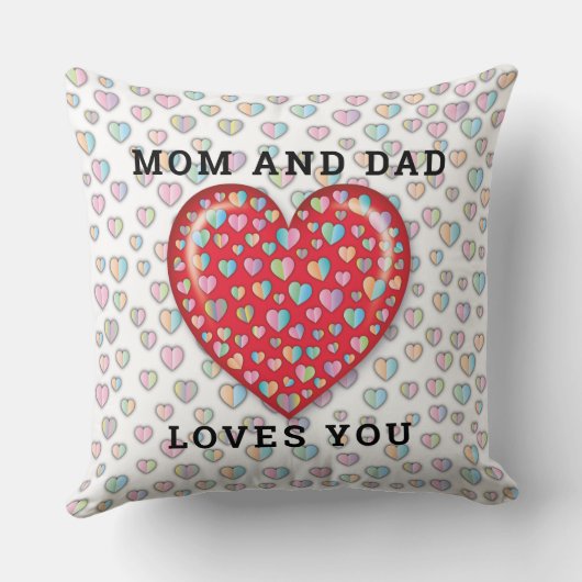 Elegantes Design für Minimalistische Liebe Kissen (Rückseite)