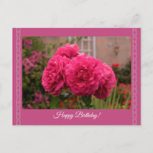 Elegantes Design Happy Birthday Card Postkarte