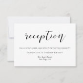 Elegantes Design Hochzeitskarte Einladung (Vorderseite)