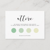 Elegantes Design Hochzeitskleid Begleitkarte (Vorderseite)