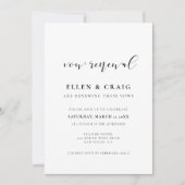 Elegantes Design Hochzeitswochenneuerung Einladung (Vorderseite)