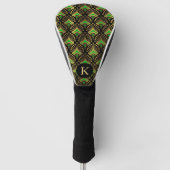 Elegantes Design im Stil von Gold und Green Art De Golf Headcover (Vorderseite)