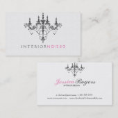 Elegantes Design in Weiß und Schwarz. Visitenkarte (Vorne/Hinten)