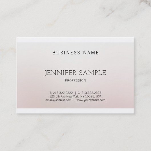 Elegantes Design Kreative Farbharmonie Luxus Visitenkarte (Vorderseite)