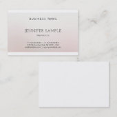 Elegantes Design Kreative Farbharmonie Luxus Visitenkarte (Vorne/Hinten)