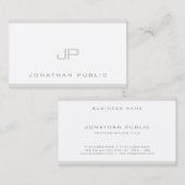 Elegantes Design Moderne Moderne Elegant Schlicht Visitenkarte (Vorne/Hinten)