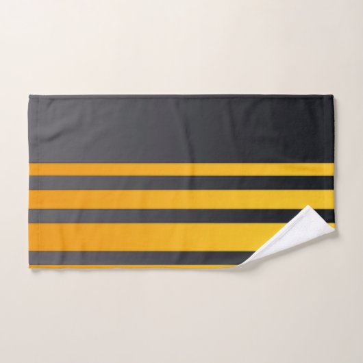 Elegantes Design, modernes Muster, senkrechte Stre Badhandtuch Set (Handtuch)