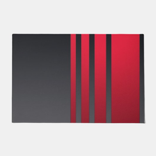 Elegantes Design, modernes Muster, senkrechte Stre Fußmatte (Vorderseite)