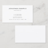 Elegantes Design Modernes, Schlichtes Berufliches Visitenkarte (Vorne/Hinten)