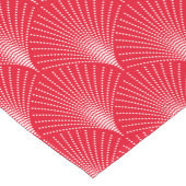 Elegantes Design Rot & Weiß Art-Deko Kurzer Tischläufer (Ecke)