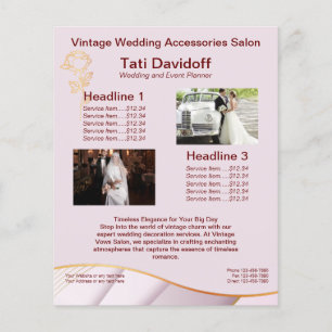 Elegantes Design Sanfte Farben Rosa Gold  Flyer