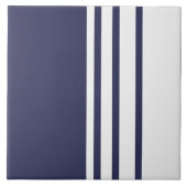 Elegantes Design, senkrechte Streifen, blau, weiß Fliese (Vorderseite)