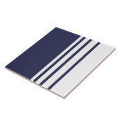 Elegantes Design, senkrechte Streifen, blau, weiß Fliese (Seite)