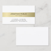 Elegantes Design Trendy Minimalistisch Modernes Sc Visitenkarte (Vorne/Hinten)