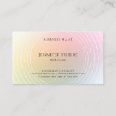 Elegantes Design Trendy Moderne farbenfrohe Vorlag Visitenkarte (Rückseite)