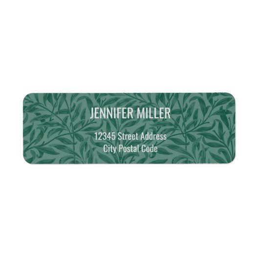 Elegantes Design Vintager Blätter (Vorne)