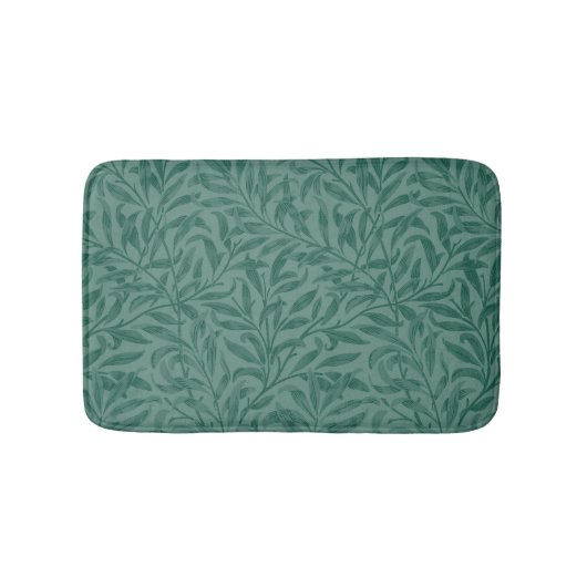 Elegantes Design Vintager Blätter Badematte (Vorderseite)