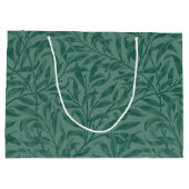 Elegantes Design Vintager Blätter Große Geschenktüte (Rückseite)