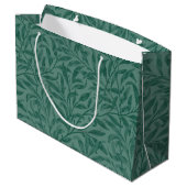 Elegantes Design Vintager Blätter Große Geschenktüte (Rückseite Schrägansicht)