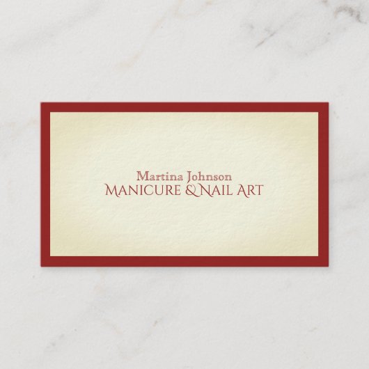 Elegantes Design Visitenkarte (Vorderseite)