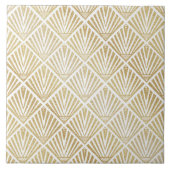 Elegantes Design von Deko-Palmen aus goldener Diam Fliese (Vorderseite)