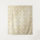 Elegantes Design von Deko-Palmen aus goldener Diam Wandteppich (Vorderseite)