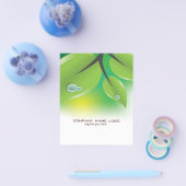 Elegantes Design von frischen grünen Leafs Flyer (Einzeln)